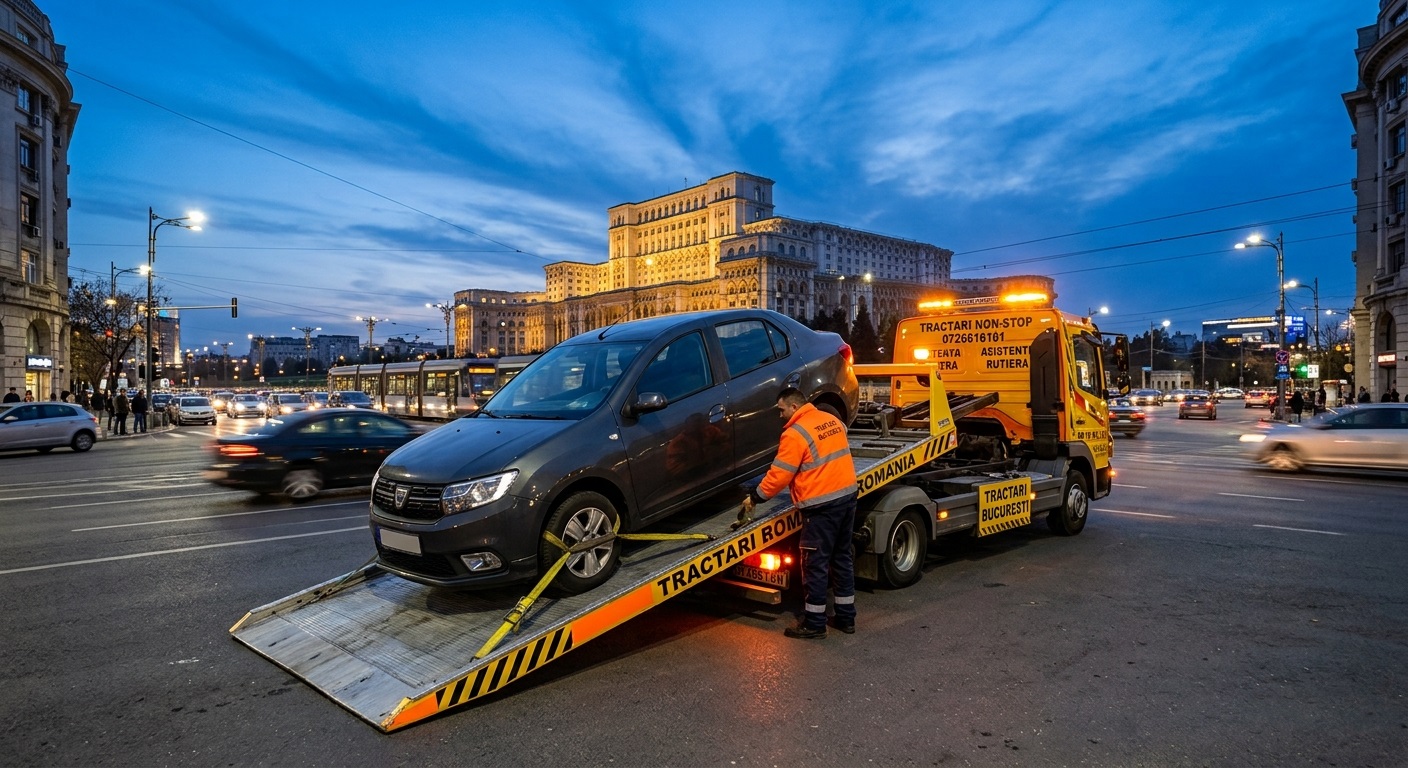 Tractari Auto Bucuresti Non-Stop | Asistenta Rutiera Rapid 24/7